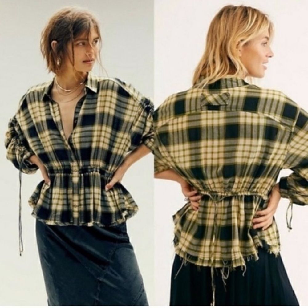 Nwt Free People plaid shirts in excellent condition